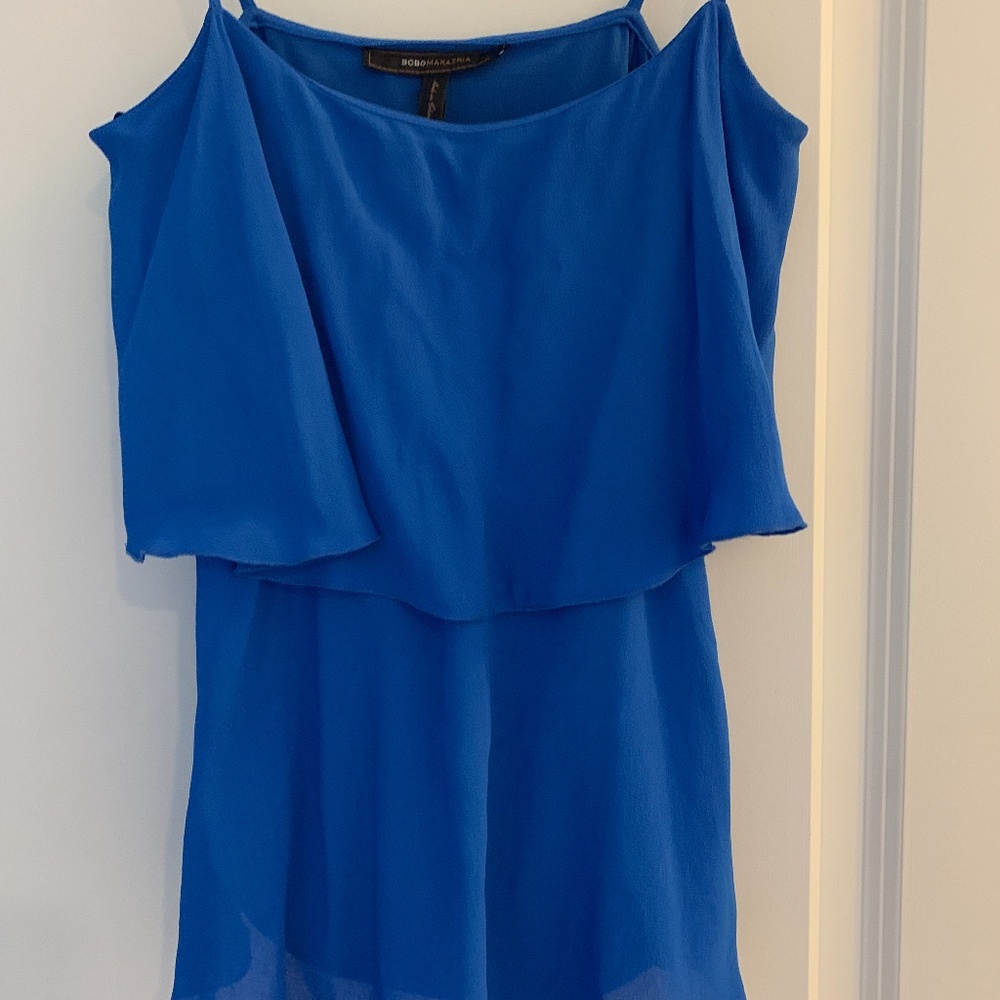 NWT BCBGMaxAzria Tiered Chiffon Flowy Tank (XS)